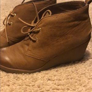 Sperry ankle boots natural tan leather